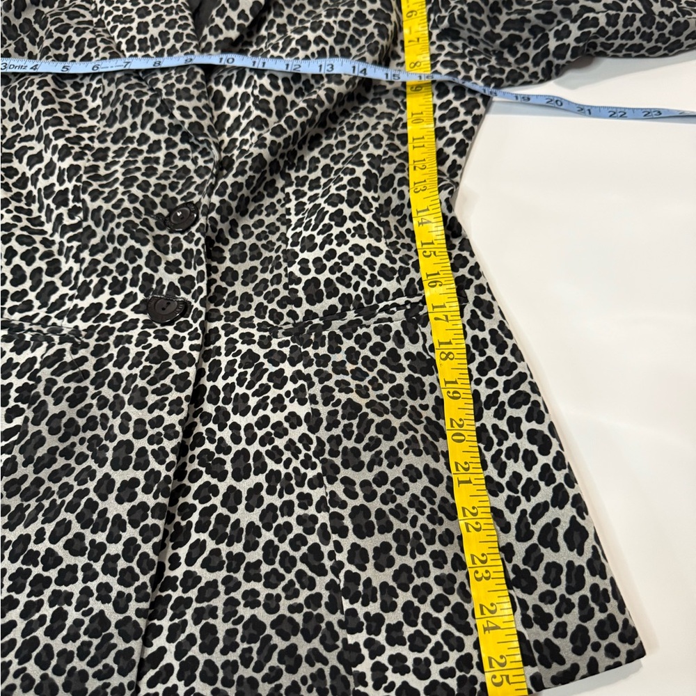 Allumette  AC Paris Animal Print Black & White Women's Blazer size 10 - Picture 11 of 14